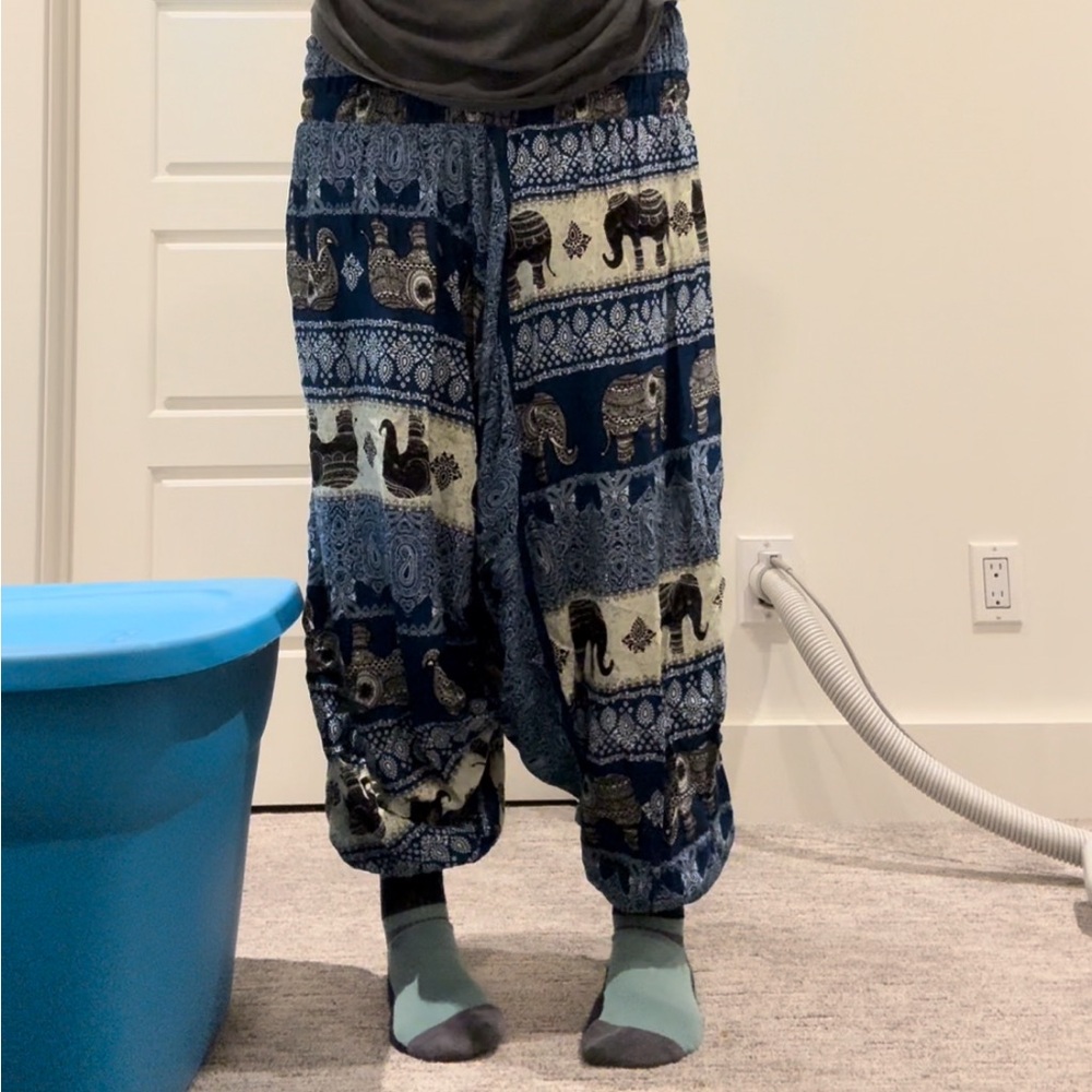 Soft super stretchy hippie Aladdin pants - low crotch